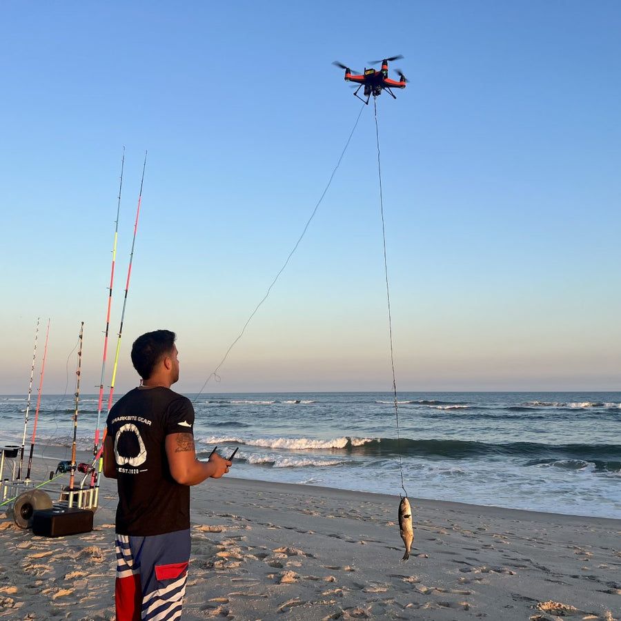 SwellPro fishing drone carrying bait offshore for FD1S FD3 and FD2 comparison
