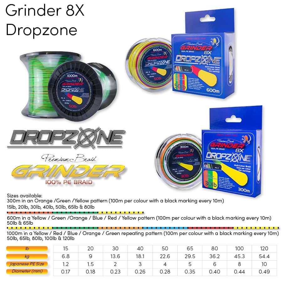Fishing line, braid and leader for drone fishing